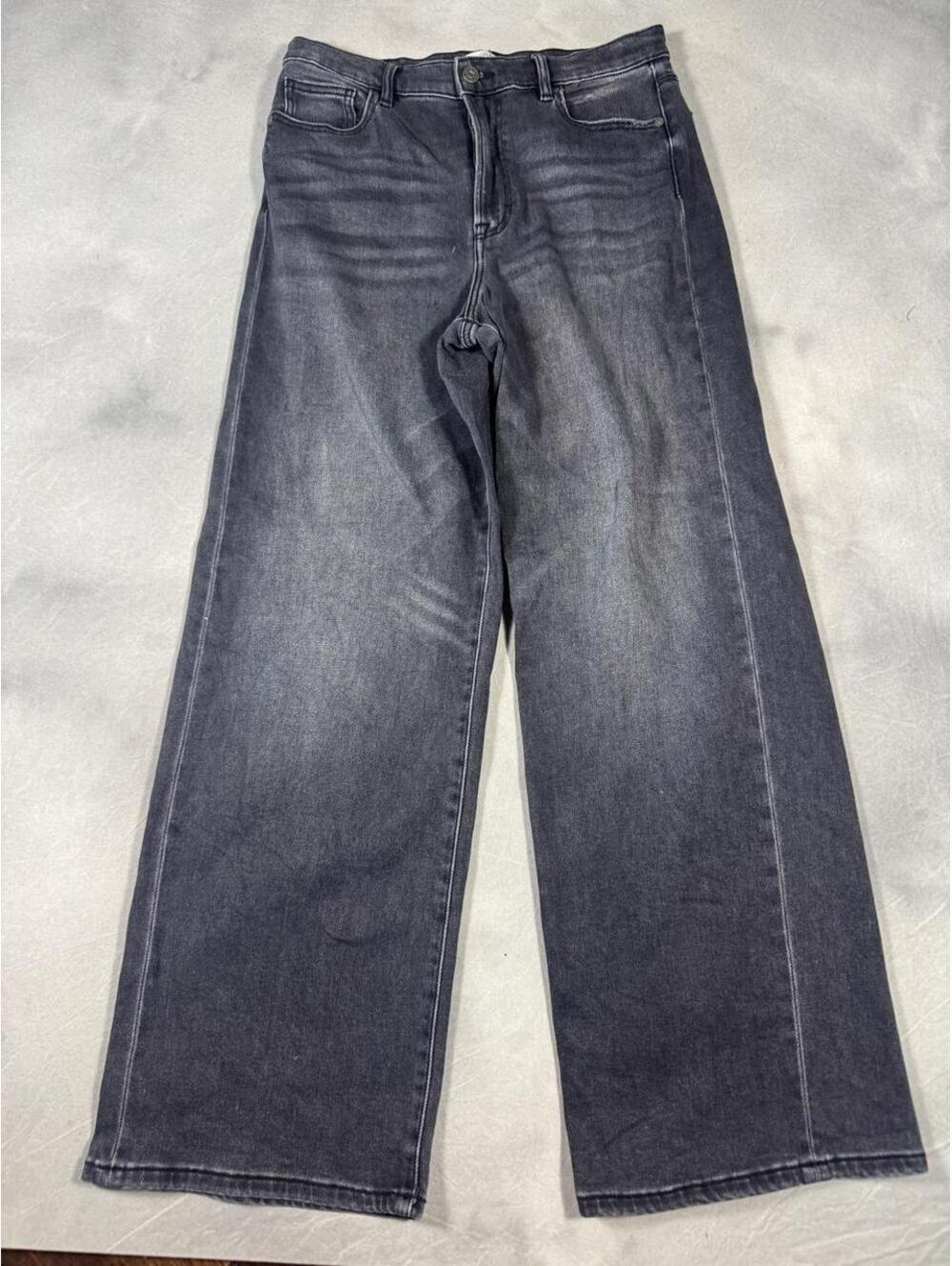 Hidden Jeans Los Angeles Size 30 Charcoal Gray High Rise ultra Wide Leg Jeans